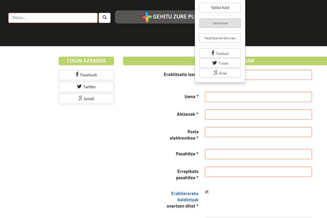 Hezi+ proiektuaren web-orriaren irudia