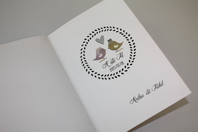 Invitación de la boda de Ainhoa y Mikel