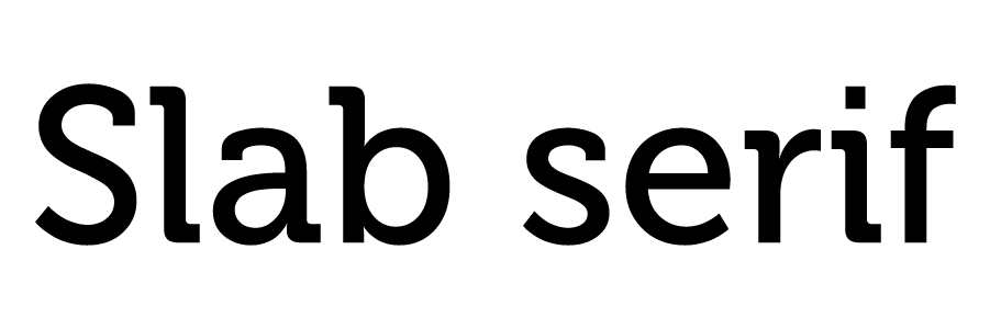 Slab serif tipografia