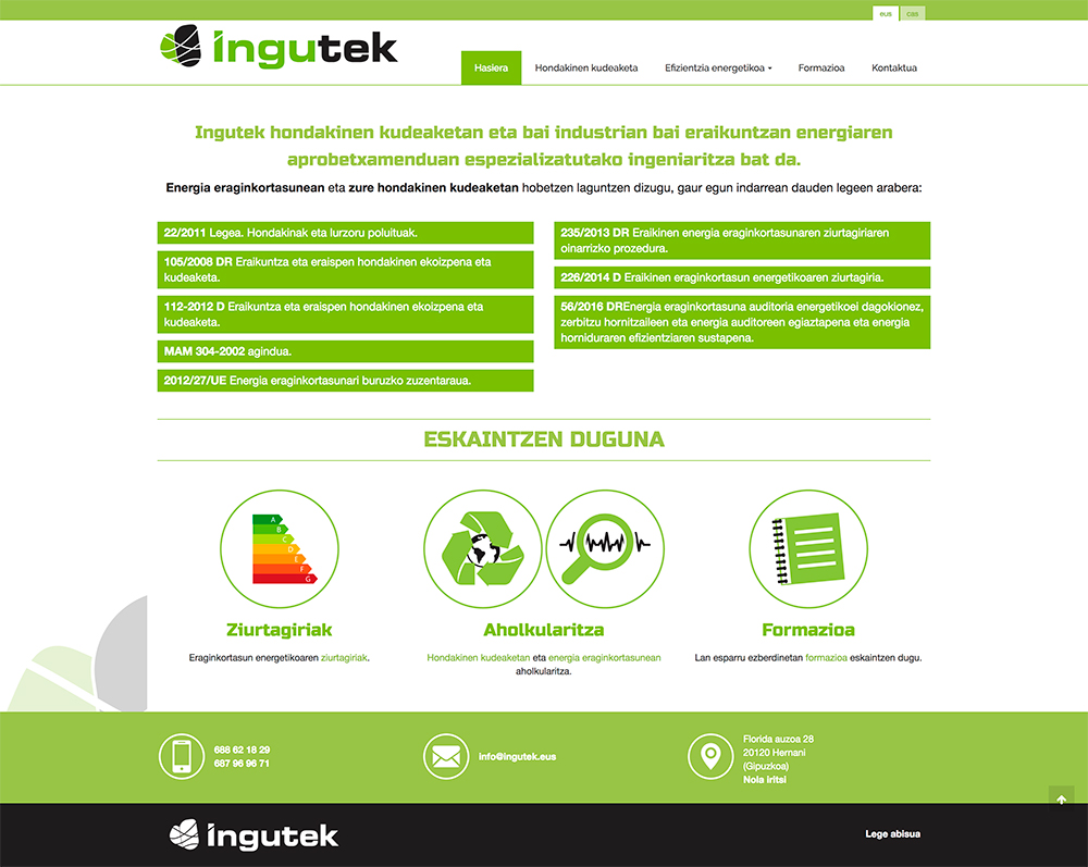 Ingutek web-orria